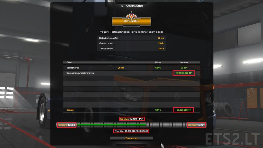 cheats Money XP leavel ets2