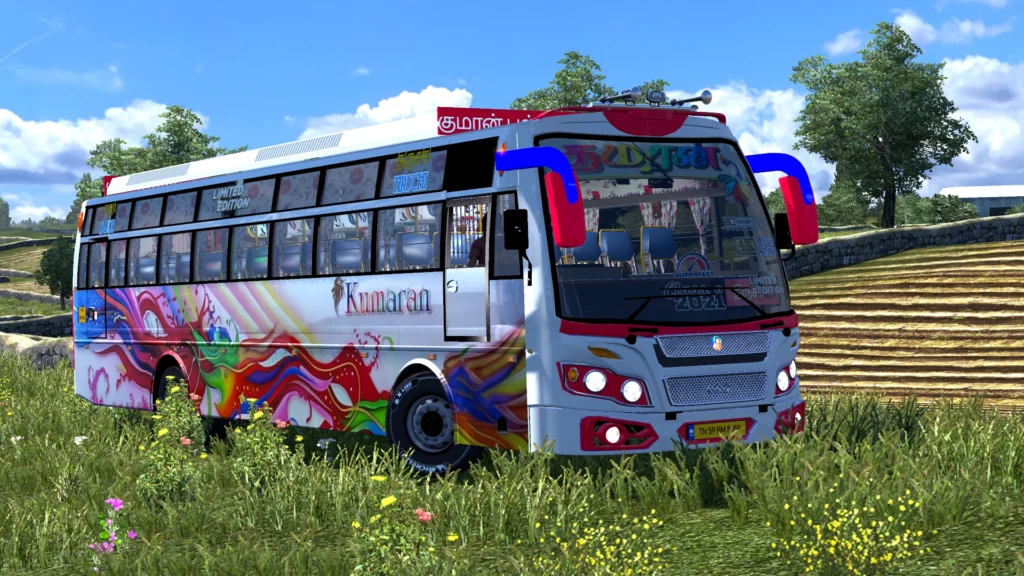 Tamilnadu Mega bus mod | 5 in 1 Mega Pack | Ets2 v1.30 download